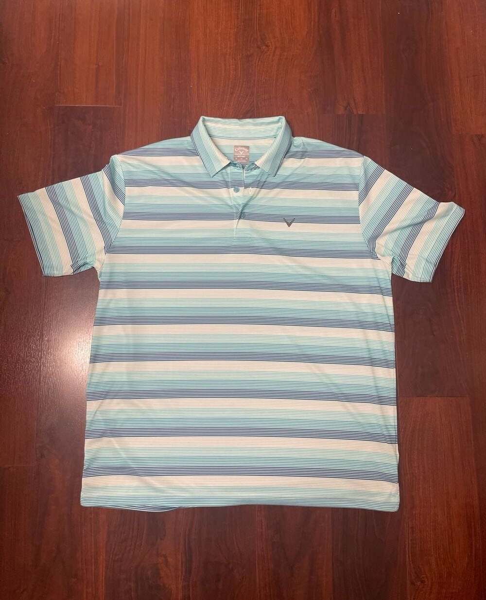 Callaway Opti-Dri Striped Golf Polo Shirt Size XL